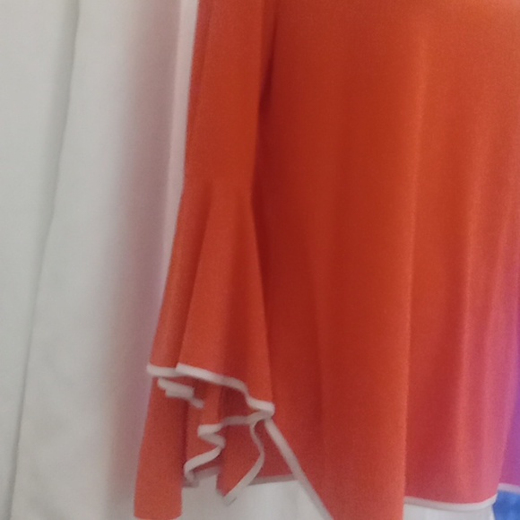 Coco Bianco dress/shirt Size L, deep apricot - Picture 2 of 4